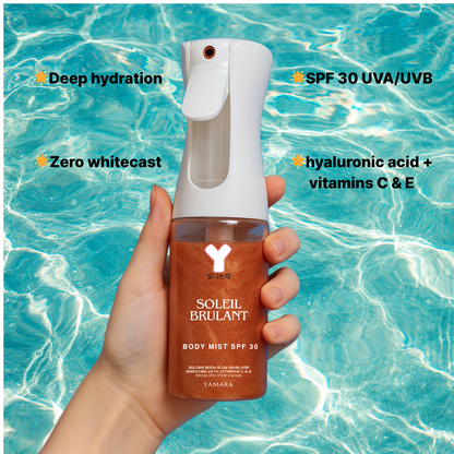 SOLEIL BRULANT – Shimmering tanning oil SPF 30