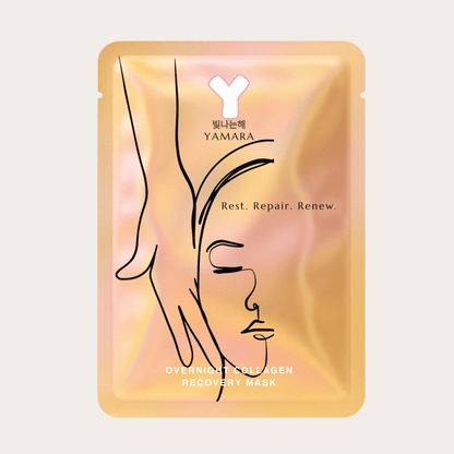 YAMARA overnight collagen recovery mask front packaging